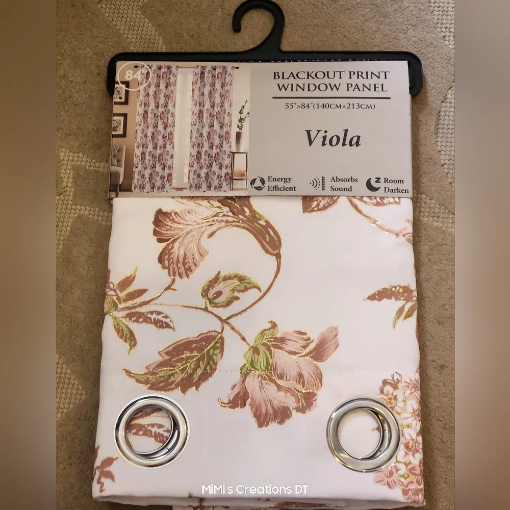 WESTTINA- Viola Print Grommet Panel 55